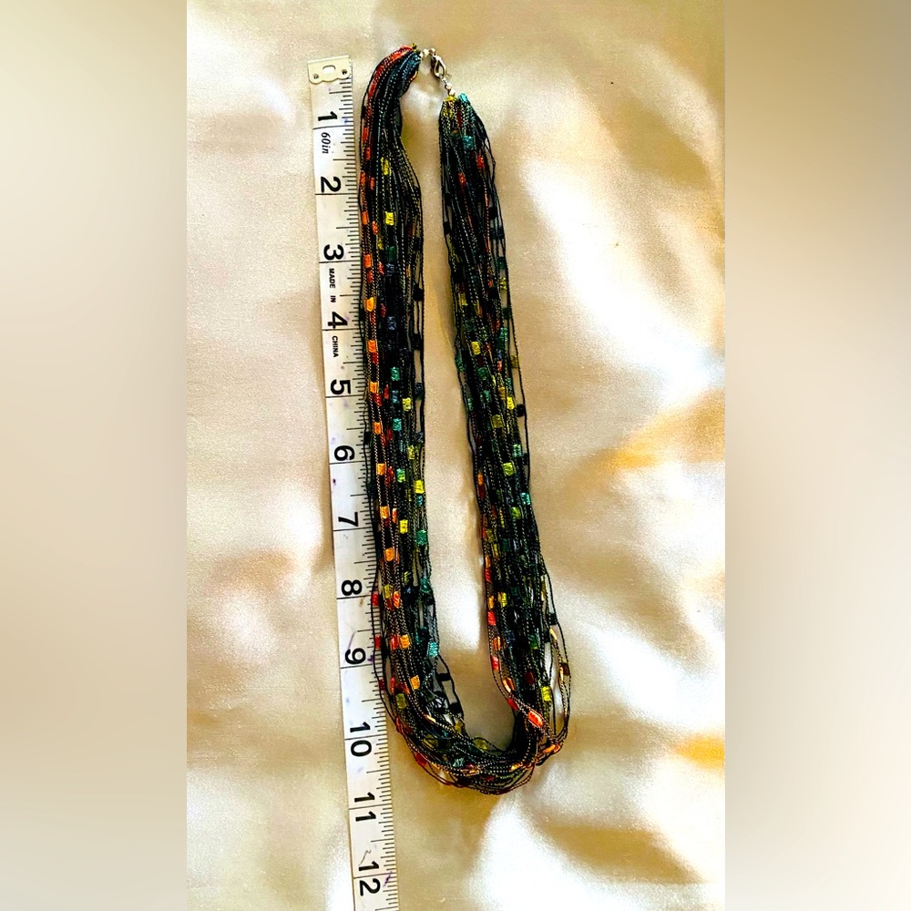 Handmade necklace multi colors